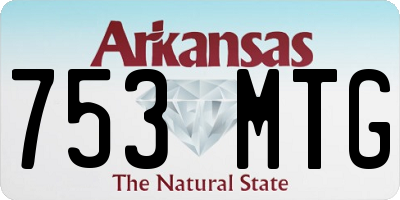 AR license plate 753MTG