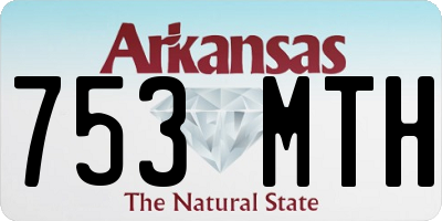 AR license plate 753MTH
