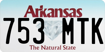 AR license plate 753MTK