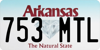 AR license plate 753MTL