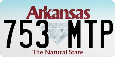 AR license plate 753MTP