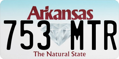 AR license plate 753MTR