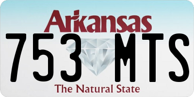 AR license plate 753MTS