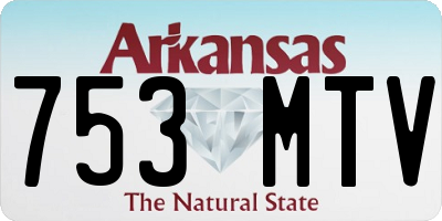 AR license plate 753MTV