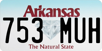 AR license plate 753MUH
