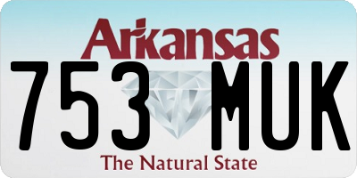 AR license plate 753MUK