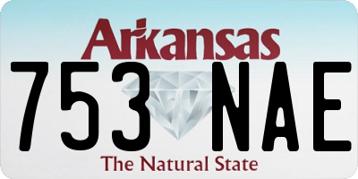 AR license plate 753NAE