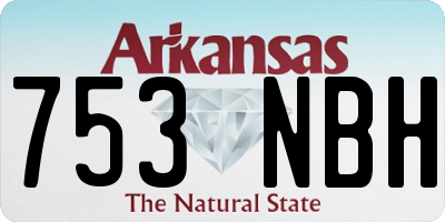 AR license plate 753NBH