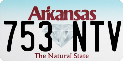 AR license plate 753NTV