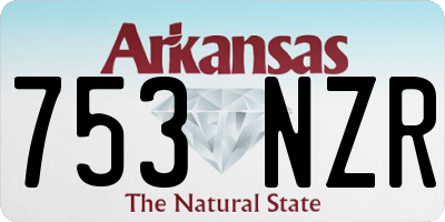 AR license plate 753NZR