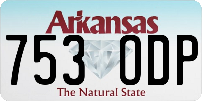 AR license plate 753ODP