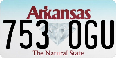 AR license plate 753OGU