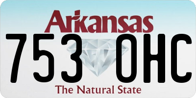 AR license plate 753OHC