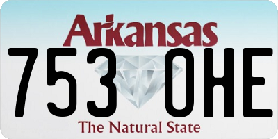 AR license plate 753OHE