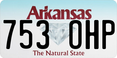 AR license plate 753OHP