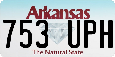 AR license plate 753UPH