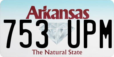 AR license plate 753UPM