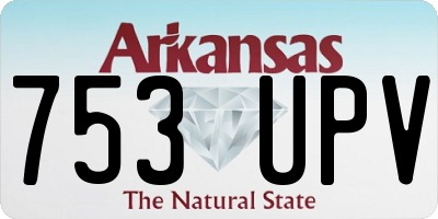 AR license plate 753UPV