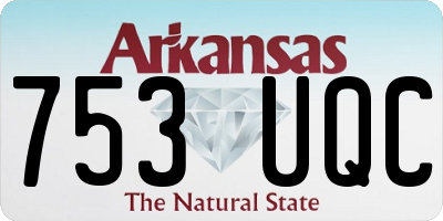 AR license plate 753UQC