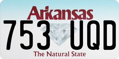 AR license plate 753UQD
