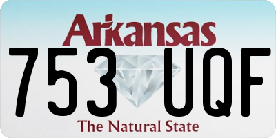 AR license plate 753UQF