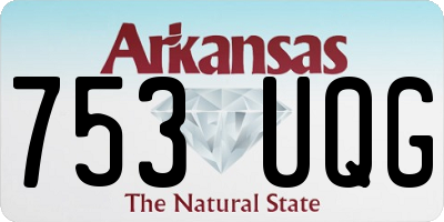 AR license plate 753UQG