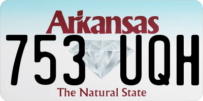 AR license plate 753UQH