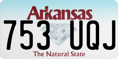 AR license plate 753UQJ