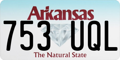 AR license plate 753UQL
