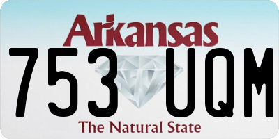 AR license plate 753UQM