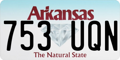 AR license plate 753UQN