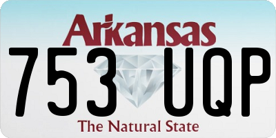 AR license plate 753UQP