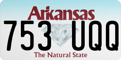 AR license plate 753UQQ