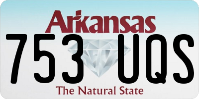 AR license plate 753UQS