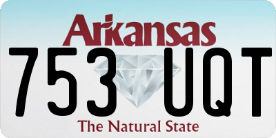 AR license plate 753UQT