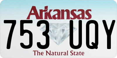 AR license plate 753UQY