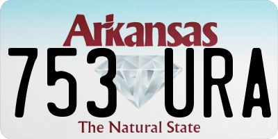AR license plate 753URA