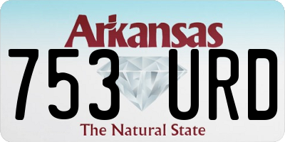 AR license plate 753URD