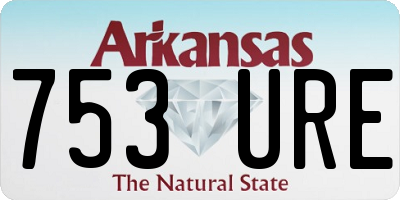 AR license plate 753URE