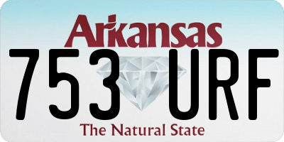 AR license plate 753URF