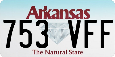 AR license plate 753VFF