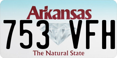 AR license plate 753VFH