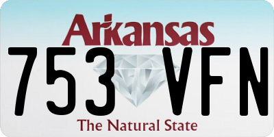 AR license plate 753VFN