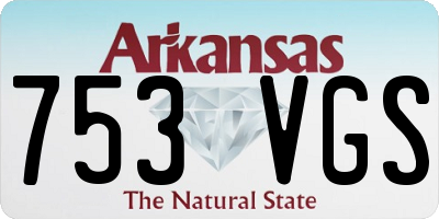 AR license plate 753VGS