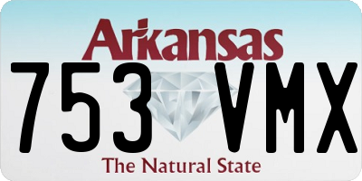 AR license plate 753VMX
