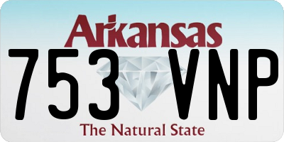 AR license plate 753VNP