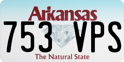 AR license plate 753VPS