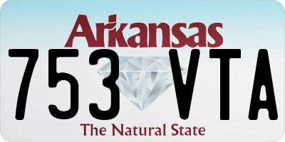 AR license plate 753VTA