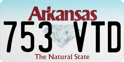 AR license plate 753VTD