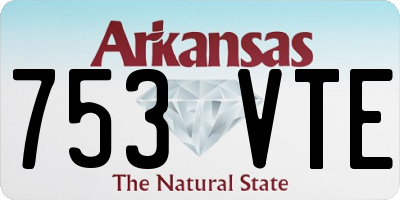 AR license plate 753VTE